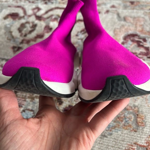 Balenciaga Womens Speed sneakers - RARE Fuchsia Color LIKE NEW SZ 9 - Picture 7 of 7